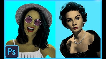 How to Make a Pop Art Portrait from a Photo ! Photoshop Tutorial !