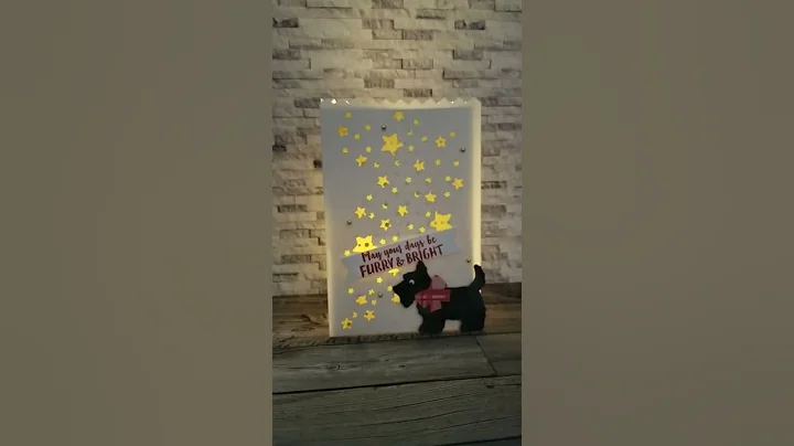 Super cute luminary with new Star Treat Bags & Christmas Scottie bundle