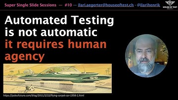 Super Single Slide Sessions #10 - On Test Automation