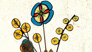 Stained Glass Flowers Pattern