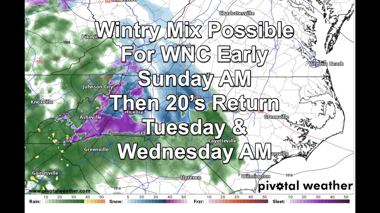 Wintry Mix Possible For WNC Tomorrow AM, Then Crop Damaging Cold ...
