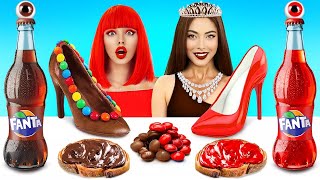 Chocolate Vs Real Food Challenge | Expensive VS Cheap Food Battle by Candy Land