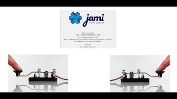 Morse Code Audio over a Peer to Peer encrypted OPUS CODEC ip tunnel using the free "JAMI" App