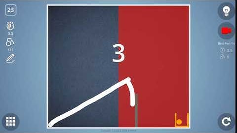 Check out how I solved level 23 in Brain It On! #BrainItOn