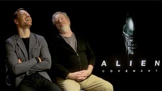 Alien Covenant interviews - Michael Fassbender, Ridley Scott, Katherine Waterston, McBride, Cruddup