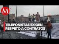 Telefonistas marchan rumbo al Zócalo de CdMx; exigen respetar contratos colectivos