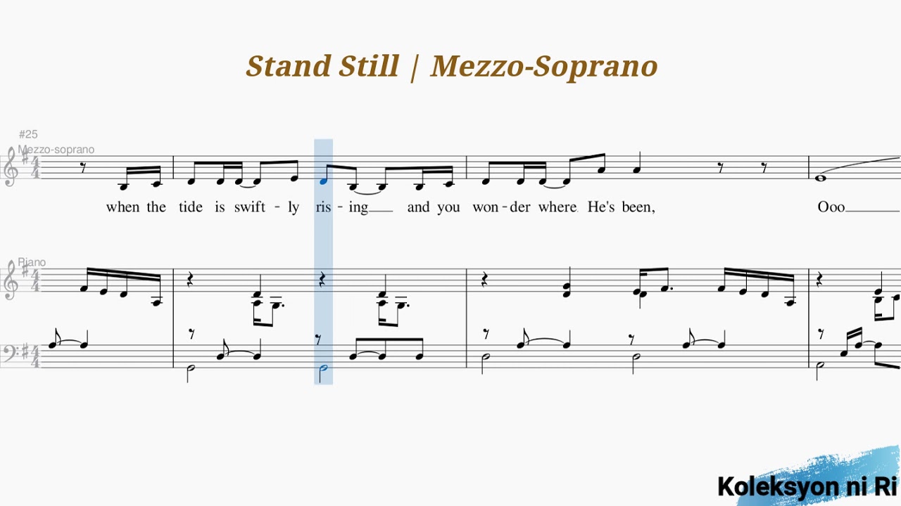 Stand Still | Mezzo-Soprano | Piano
