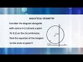 The equation of a tangent to a circle at a point determined using the point slope form #class11maths