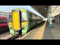 Southern class 377402 coming onto platform three at Eastbourne ￼