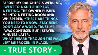 “Hide In The Fitting Room,” The Bridal Shop Owner Whispered Before The Wedding... | Calm Dad Stories