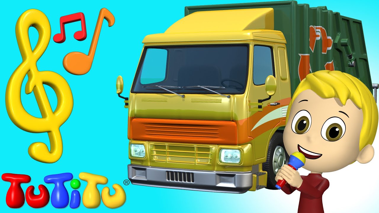 歌とカラオケ ごみ収集車 お子様向けの歌で英語を学 Youtube