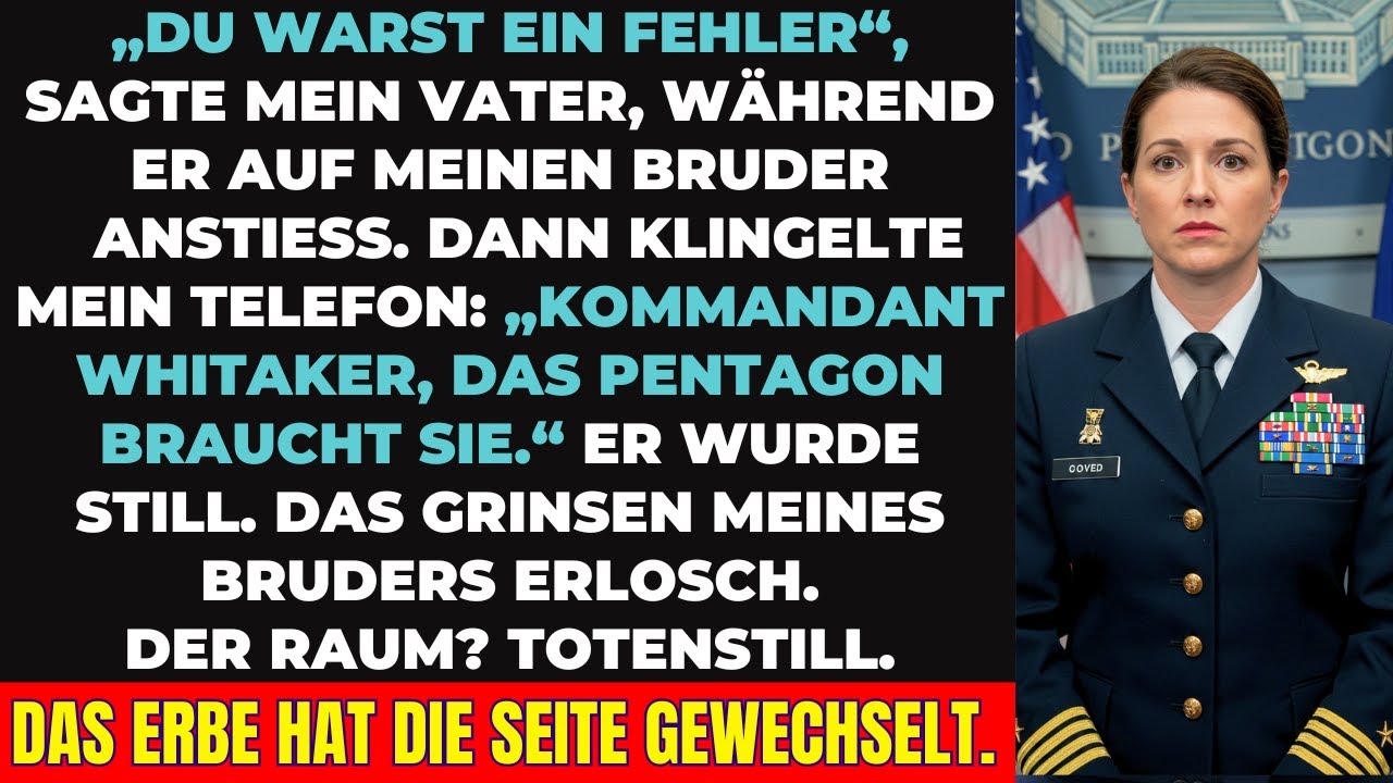 Mein Vater nannte mich Versagerin – bis das Pentagon mich zur Kommandantin machte