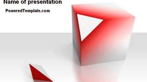 Cube Segment PowerPoint Template by PoweredTemplate.com