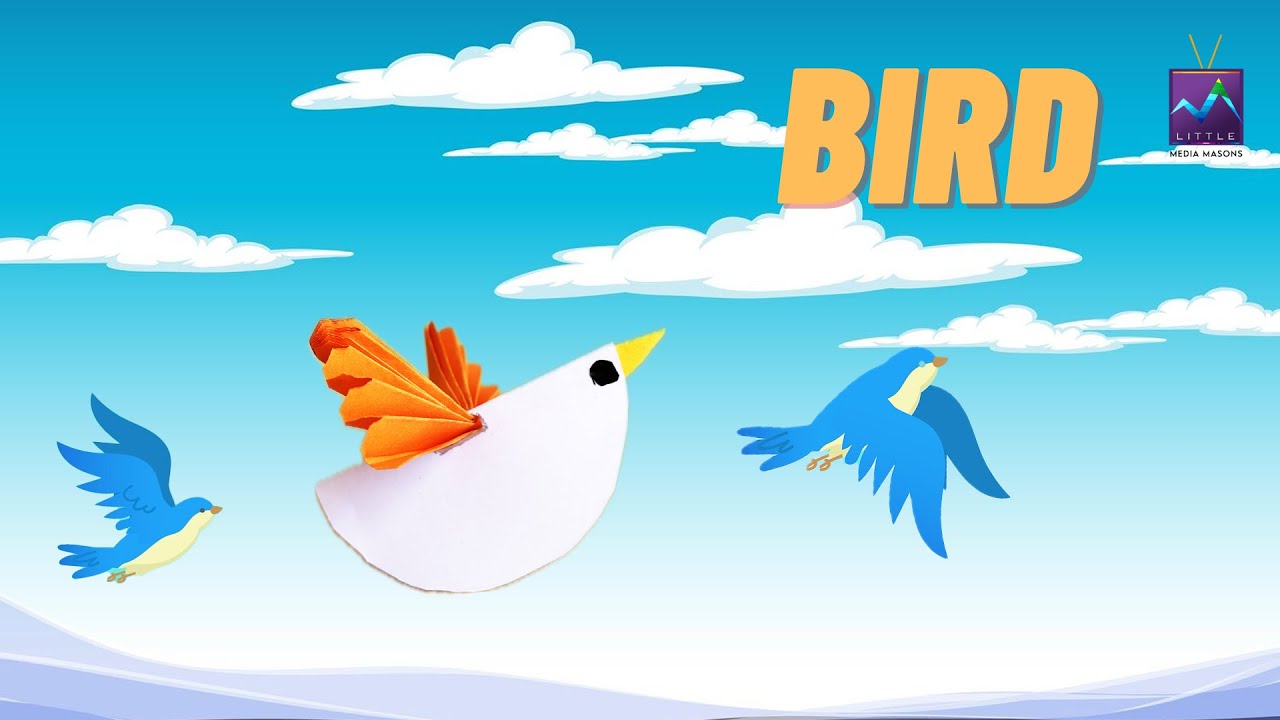 Bird | Paper craft | Tamil craft videos | Easy paper crafts for kids | Mediamasons little