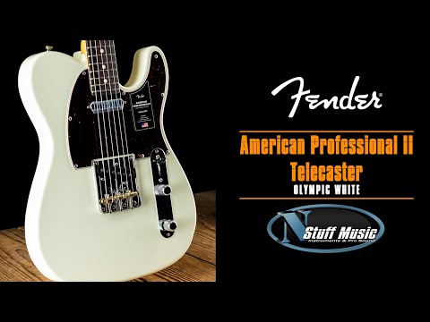 Електрогітара FENDER AMERICAN PRO II TELECASTER RW OLYMPIC WHITE, видео 2
