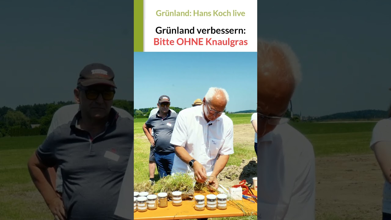 Grünland verbessern: Bitte OHNE Knaulgras! Hans Koch, 