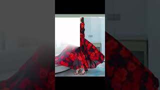 maxi| LAI MENG FIVE CATS Women's V-Neck Print Big Swing Prom Line Maxi Dress| qr unique dresses