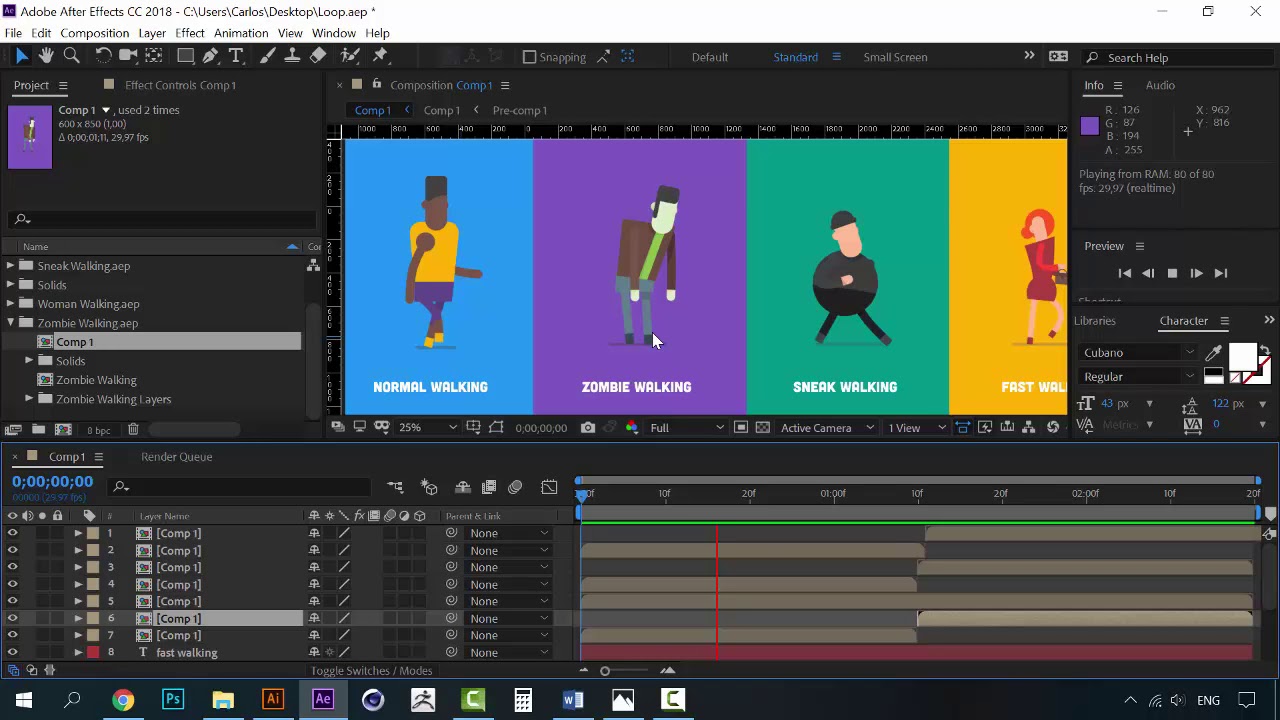 07/07 Final Lesson — Animation: Create a Walking Cycle_ENG - YouTube