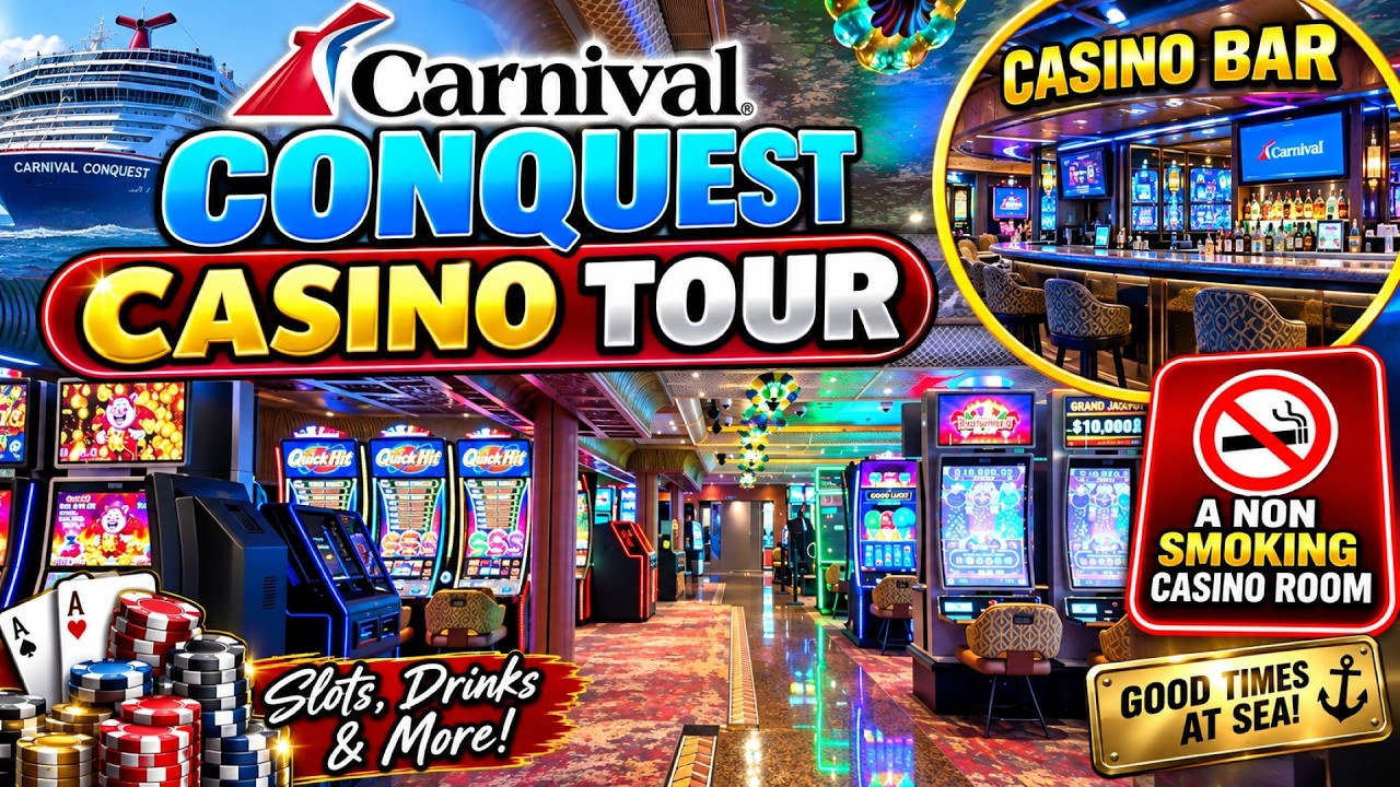 Carnival Conquest Full Casino Tour