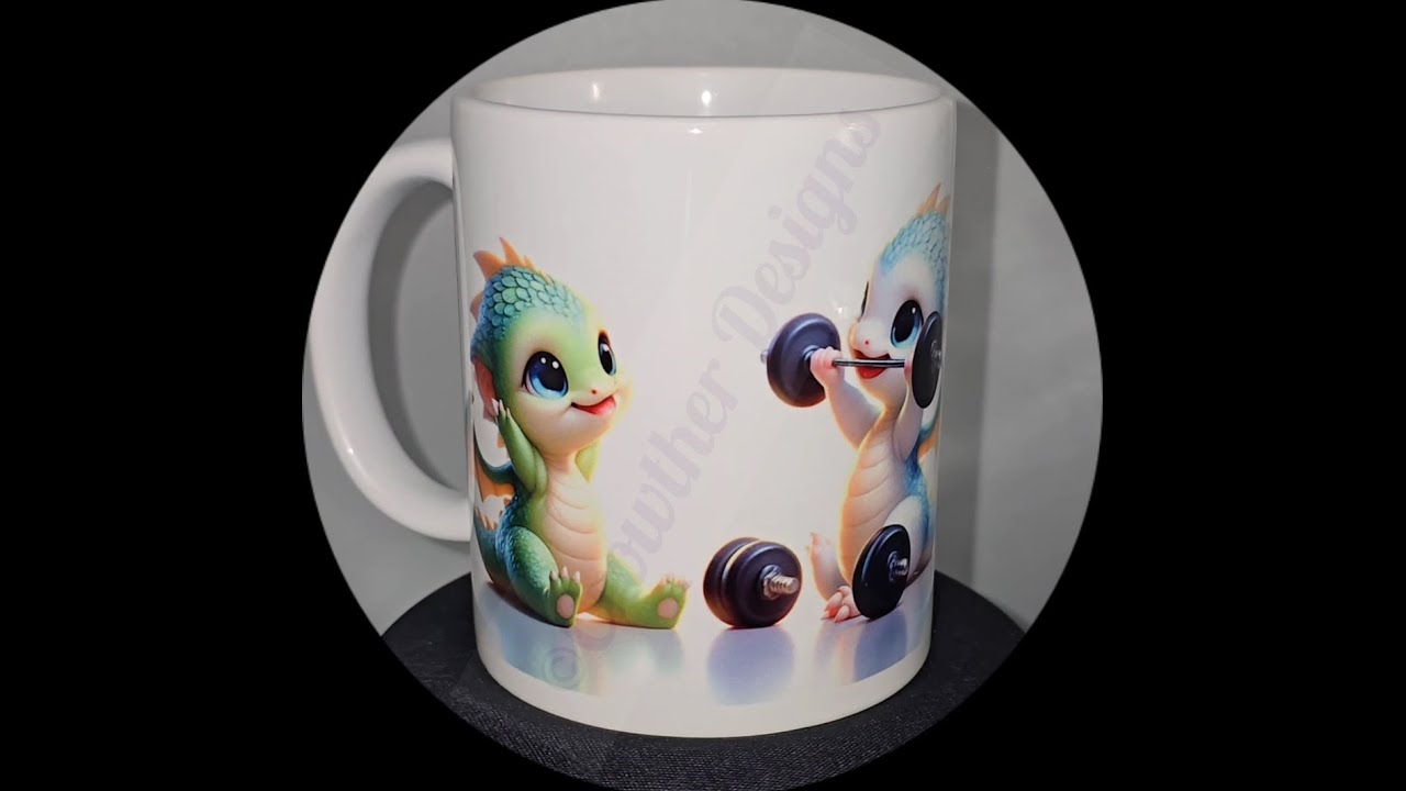 Baby Dragon Workout Motivation Mugs 2 of 12