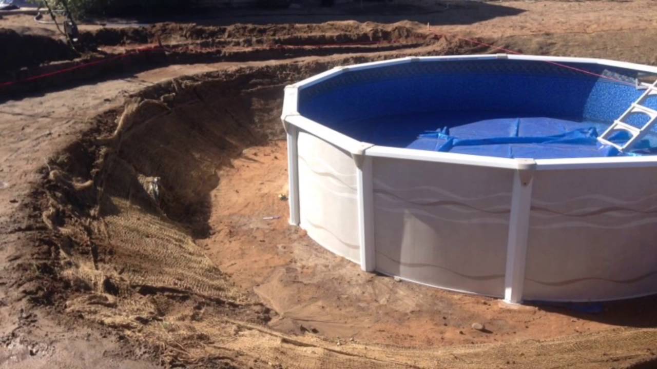 How to build deck around a pool - YouTube
