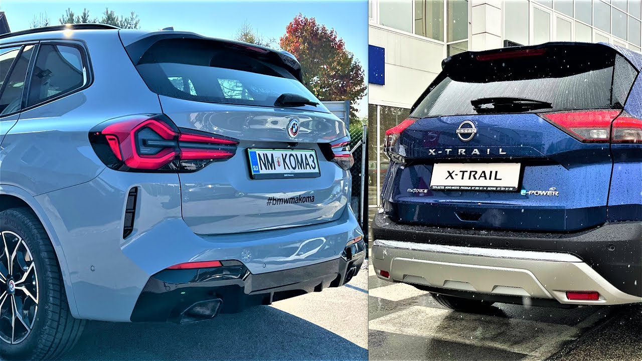 New BMW X3 2023 vs New Nissan X-TRAIL Startup comparison by Supergimm