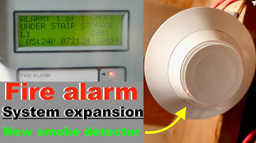 Home Fire Alarm System Expansion. Adding An Addressable Smoke Detector to Notifier NFS-320C