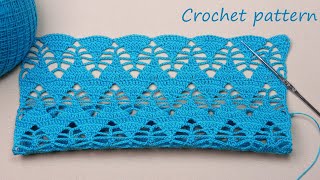 УЗОР КРЮЧКОМ очень простой и красивый! Легкое ВЯЗАНИЕ  КРЮЧКОМ  EASY Crochet pattern for beginners
