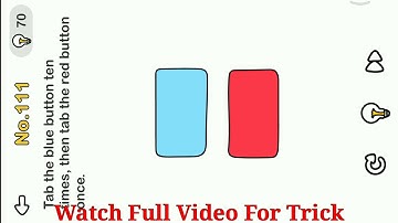 Brain Out Level 117 || Tap the blue button ten times, then Tap the red button once