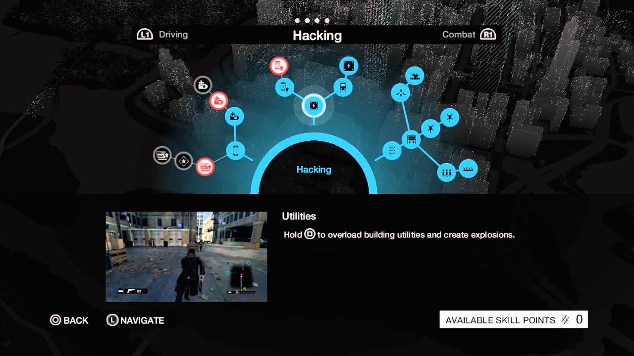 Watch Dogs: Level and Skill Trees
