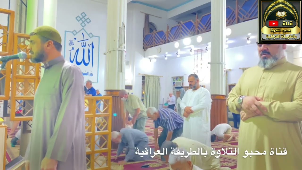 اذان العشاء من جامع الملا حويش بنغم اللامي اداء الشيخ محمود النعيمي