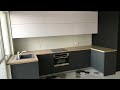 П-образная кухня "Гермес" с фасадами Fenix в ЖК "Маяк Минска" (Modern kitchen)
