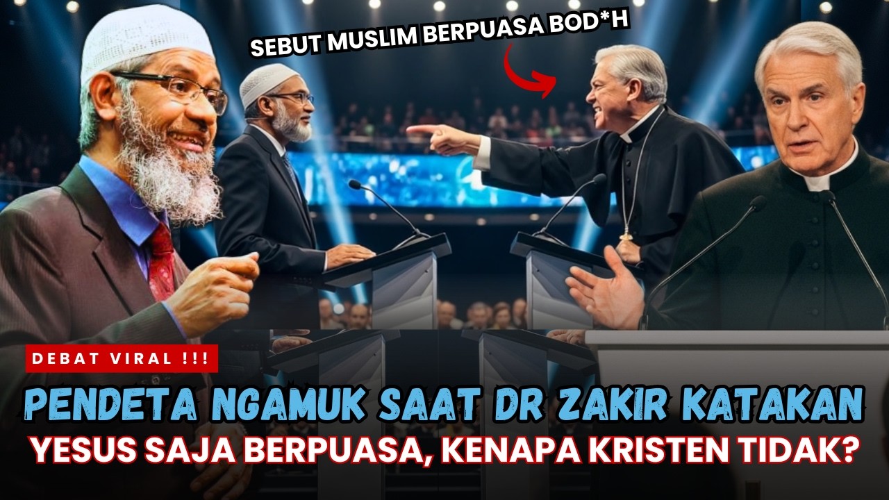 GEMPAR ‼️ PENDETA KRISTEN SEBUT PUASA UNTUK ORANG BODOH, SEKETIKA NGAMUK SAAT DR ZAKIR KATAKAN INI
