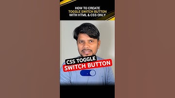 Create Toggle Switch Button with HTML & CSS | Custom Checkbox | Learn with CodeWise #shorts