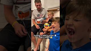 Pulling a child's tooth? 🦷 That's crazy! 😂 #funny #fyp #prank #scary #foryou