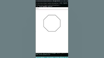 21. How to draw a Octagon in python turtle graphics || #python #turtle
