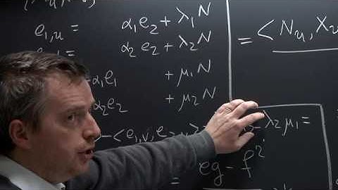 Differential Geometry - Claudio Arezzo - Lecture 14