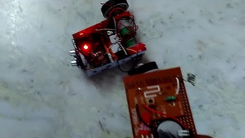 Remote controlled obstacle avoiding robot with PIC microcontroller