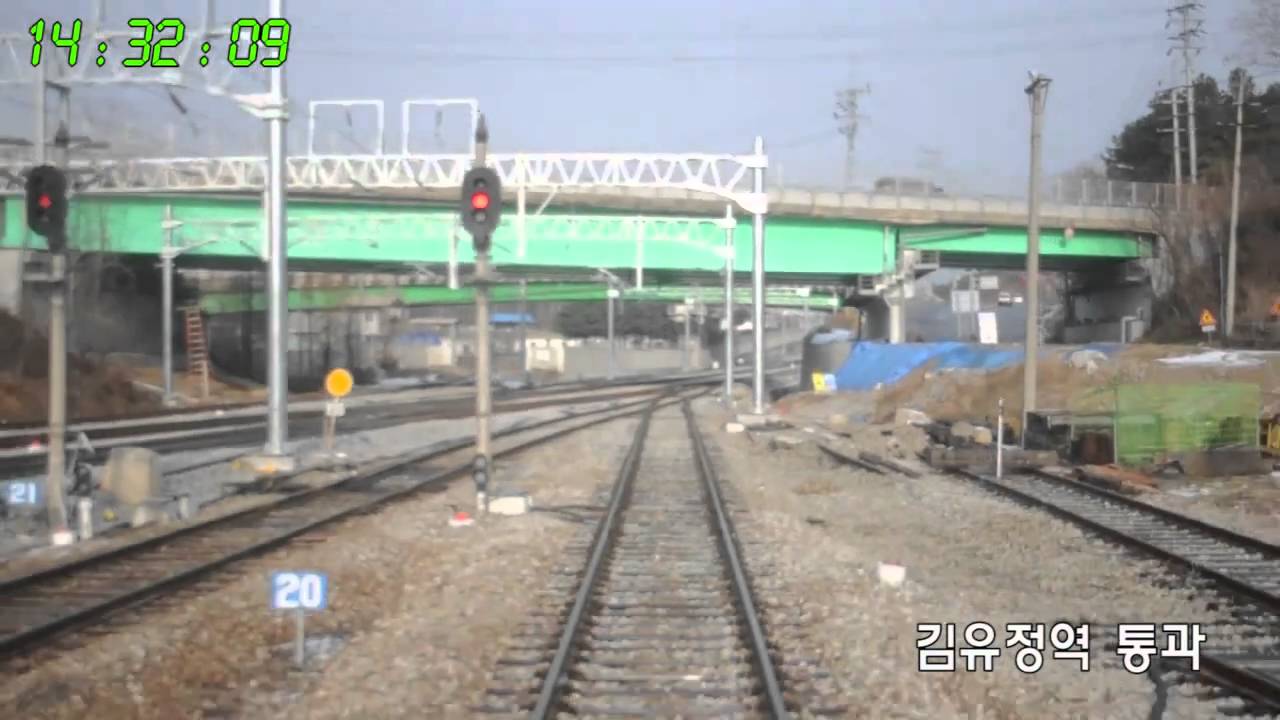 경춘선 남춘천→강촌 운행 동영상 (3배속)