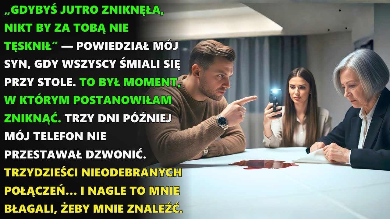 „Gdy zniknę, nikt nie zatęskni” – więc zniknęłam. W 3 dni ich świat runął, a ja patrzyłam z kamer