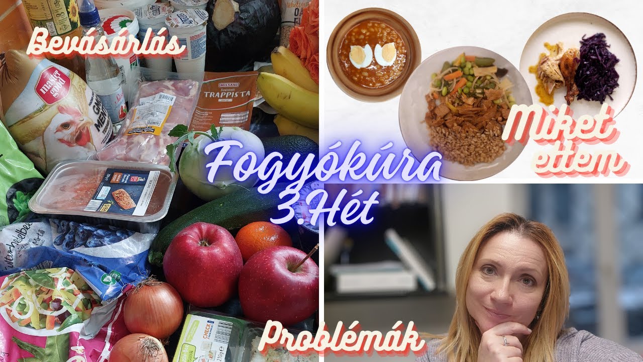 FOGYÓKÚRA 3. HÉT | BEVÁSÁRLÁS - MIKET ETTEM - HETI BESZÁMOLÓ