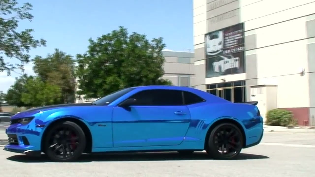 Chevrolet Camaro 5th Gen Ss Blue Chrome Vertical Lambo Doors By