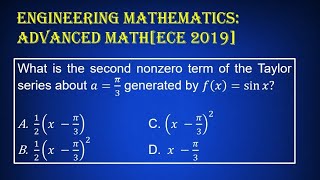 Engineering Mathematics Advanced Mathematics Ece 2019 Boards