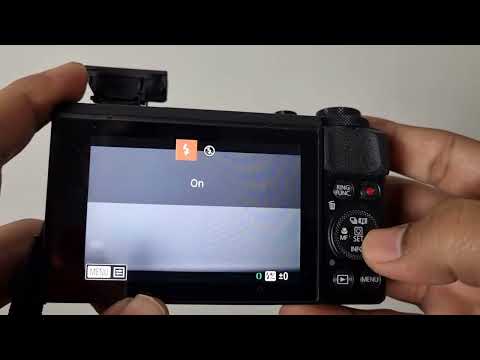 Enable Flash in Canon G7X Mark II | Turn on flash - YouTube