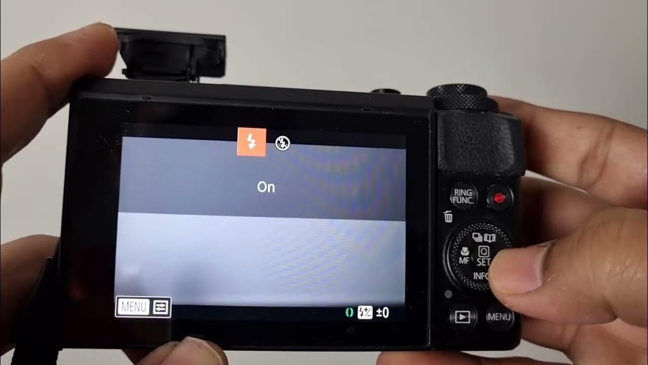 Enable Flash in Canon G7X Mark II Turn on flash YouTube