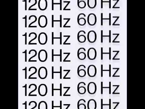 الفرق بين 60 هيرتز و 120 هيرتز في شاشات الموبايلات