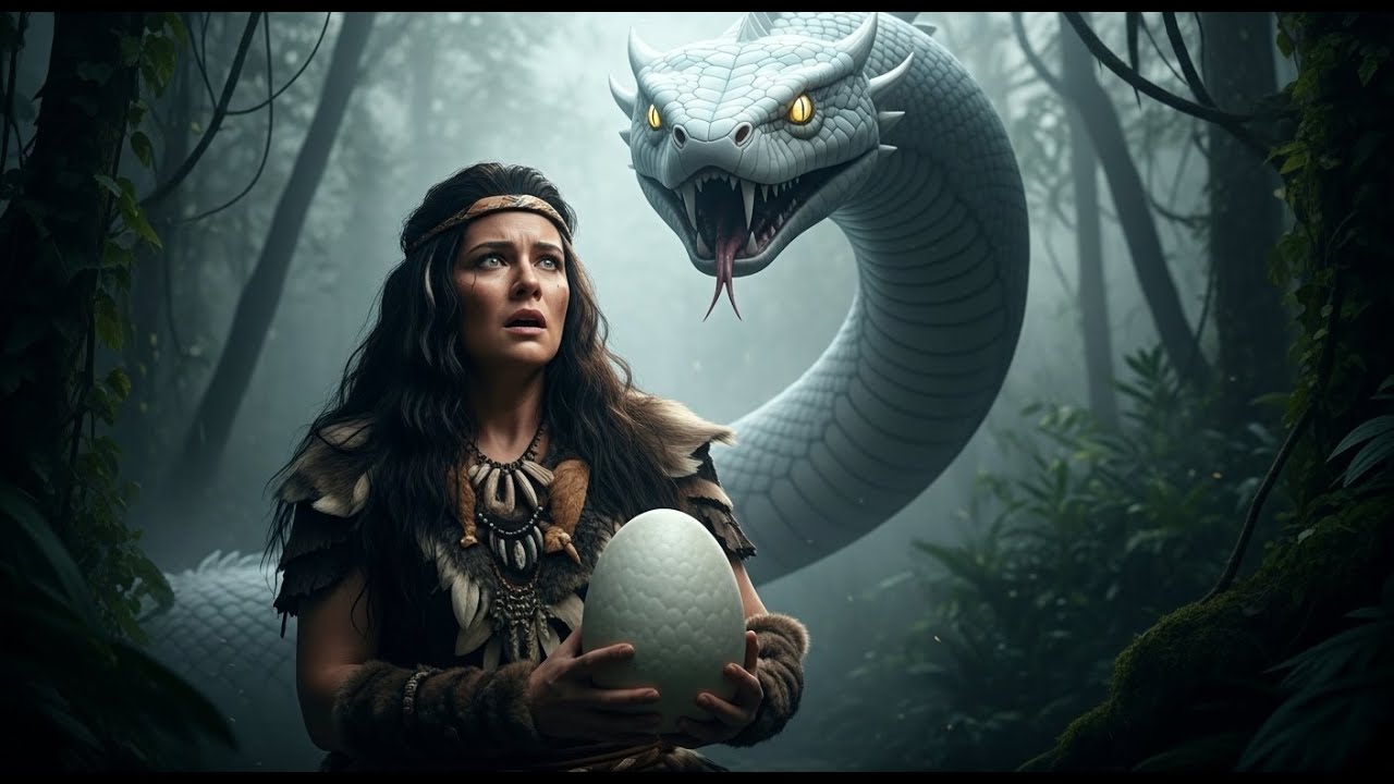 Life Million Years Ago: The White Serpent Chase | Woman vs Giant Snake