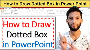 How to draw dotted box in powerpoint | How to add dotted box around text in powerpoint
