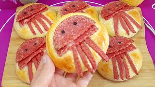 Булочки ОСЬМИНОГИ😍 Дети будут в восторге! Булочки ОСЬМИНОГИ😍 Дети будут в восторге!