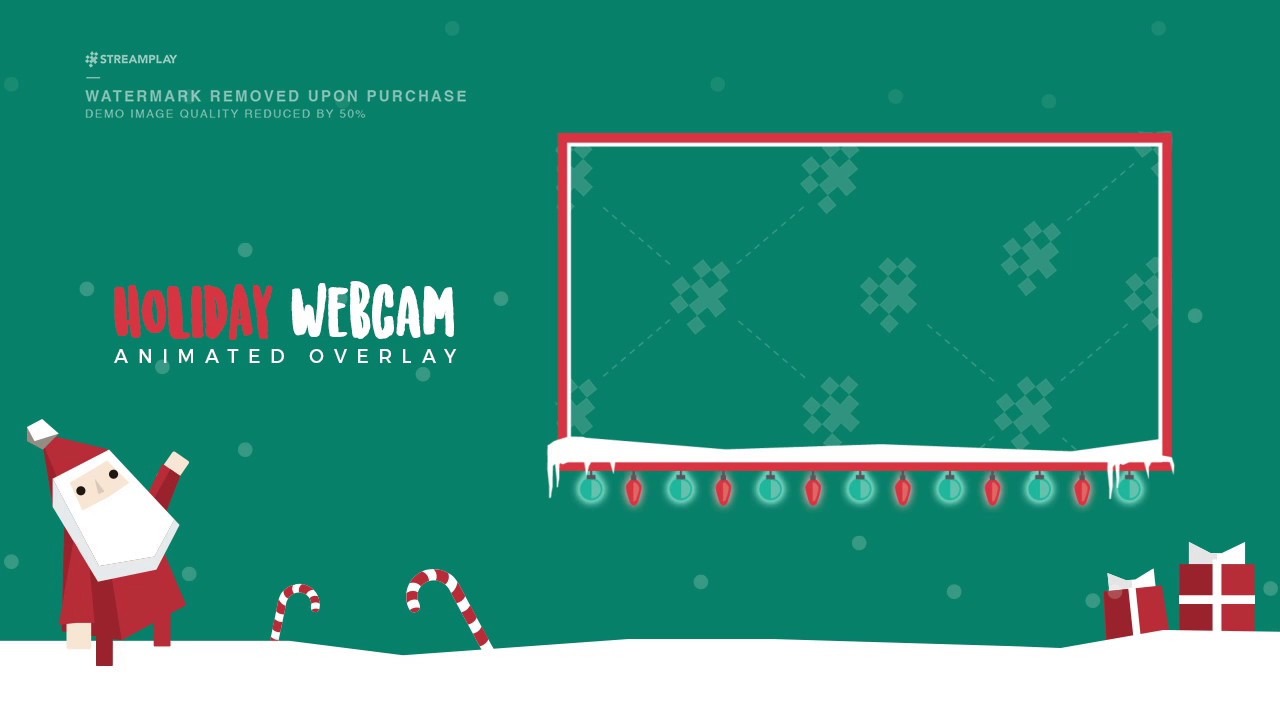 Christmas Webcam Overlay (animated) - YouTube